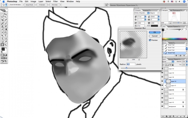 Creation of Narutric (fighter): Step 6